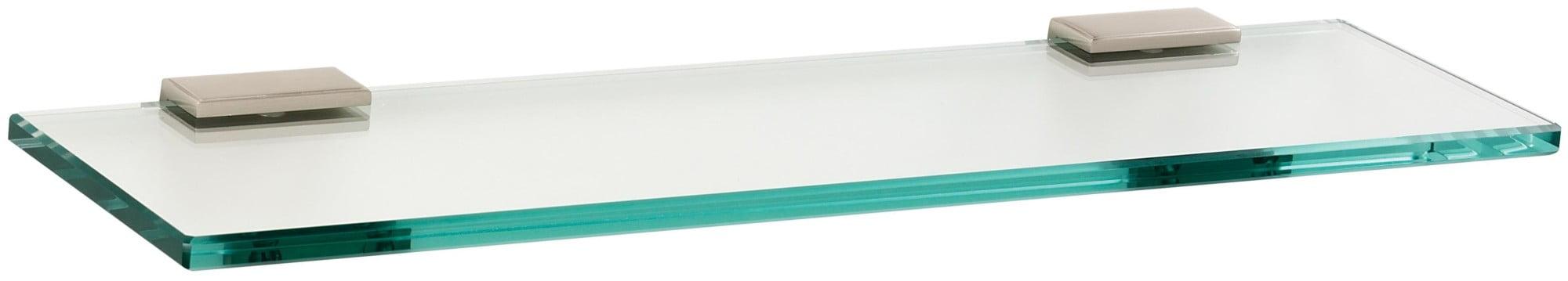 Alno A7550-24 Arch 24" Wall Mounted Bathroom Glass Shelf - Nickel