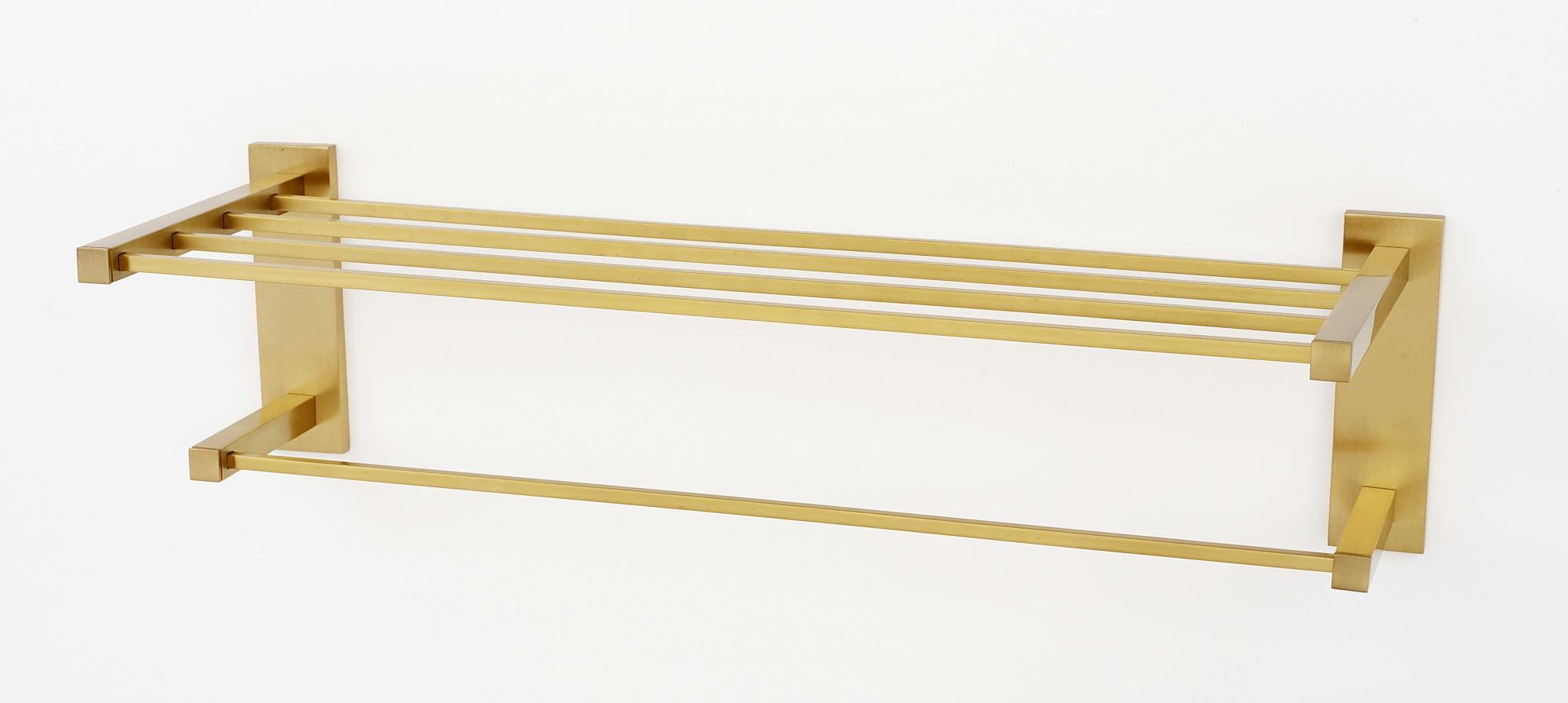 Alno Inc Contemporary II 2 Piece Metal Bracket Shelf with Towel Bar