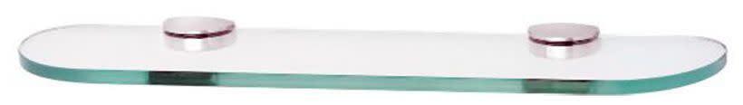 Alno Euro 18" Glass Shelf With Brackets - Polished Chrome
