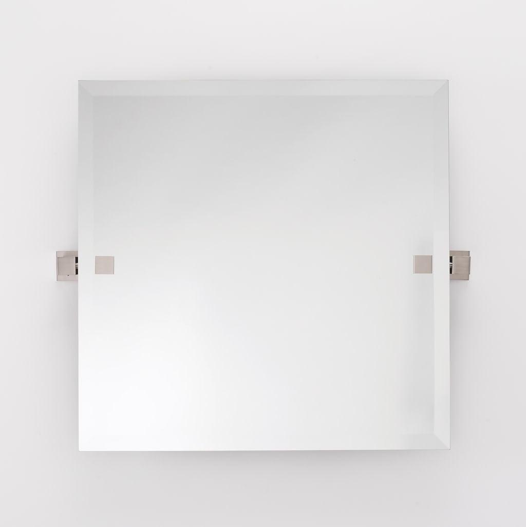 Square Frameless Glass Wall Mounted Bathroom Mirror