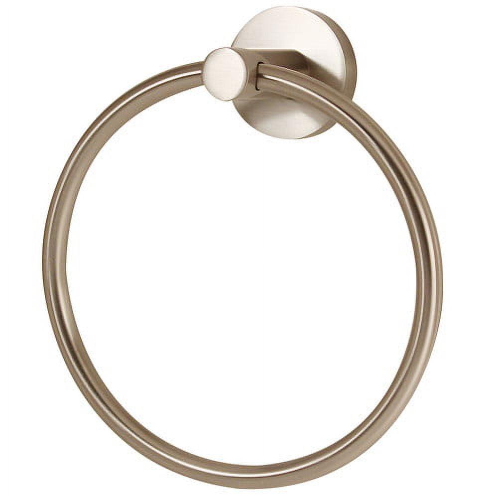 Satin Nickel Modern Wall Mounted Towel Ring