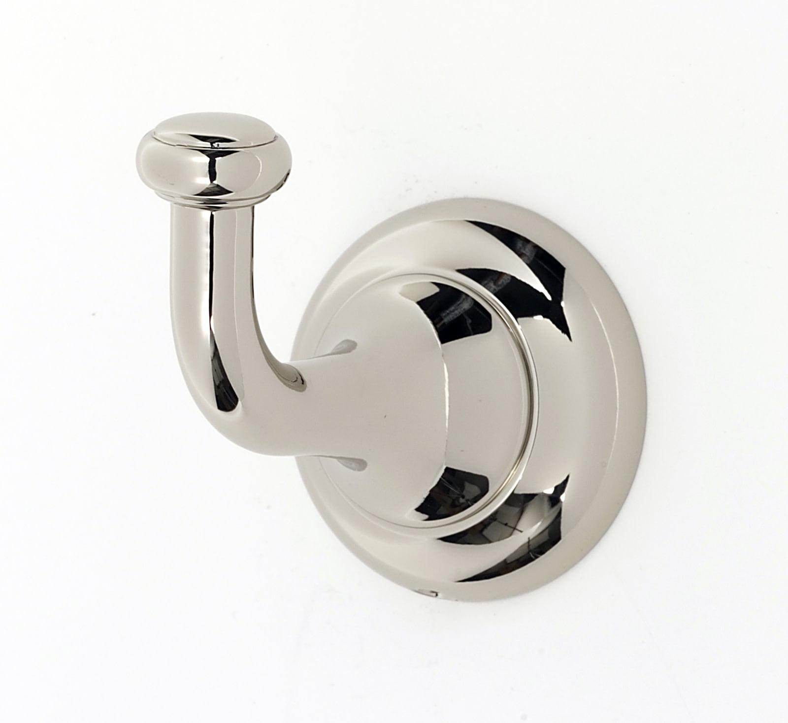 Polished Nickel Single Prong Wall Mounted Robe Hook