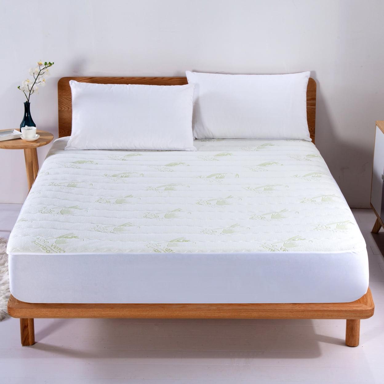 Aloe Vera Bamboo Hypoallergenic Mattress Pad