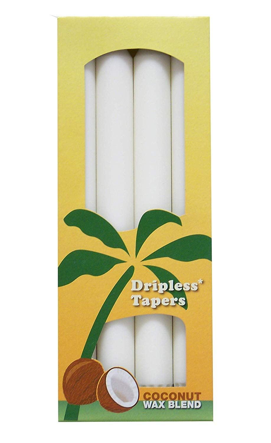 Aloha Bay White Unscented Palm Taper Candles - 4 ct