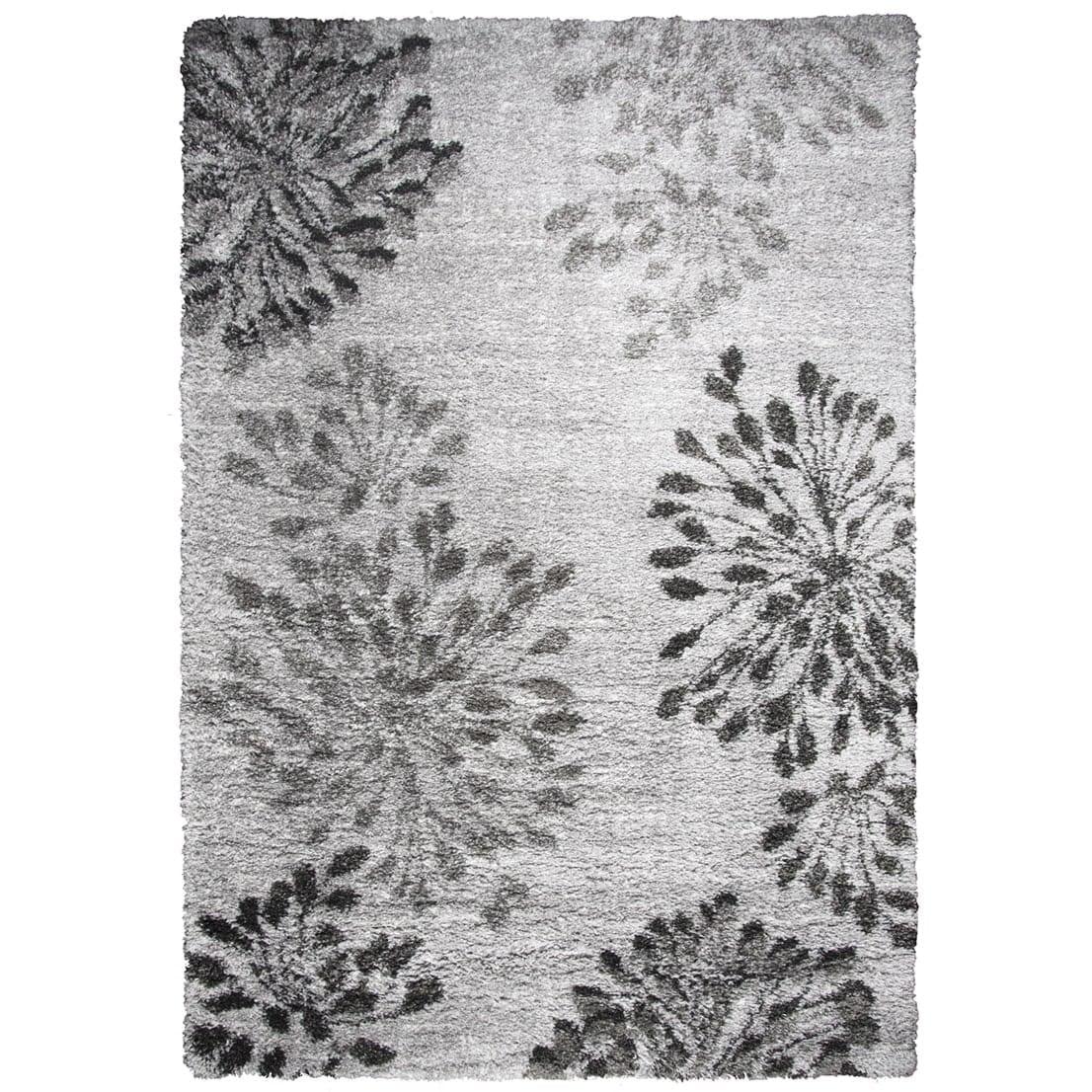 Alora Decor Midnight 5'3" x 7'3" Floral Gray/Charcoal/Dk. Gray Area Rug