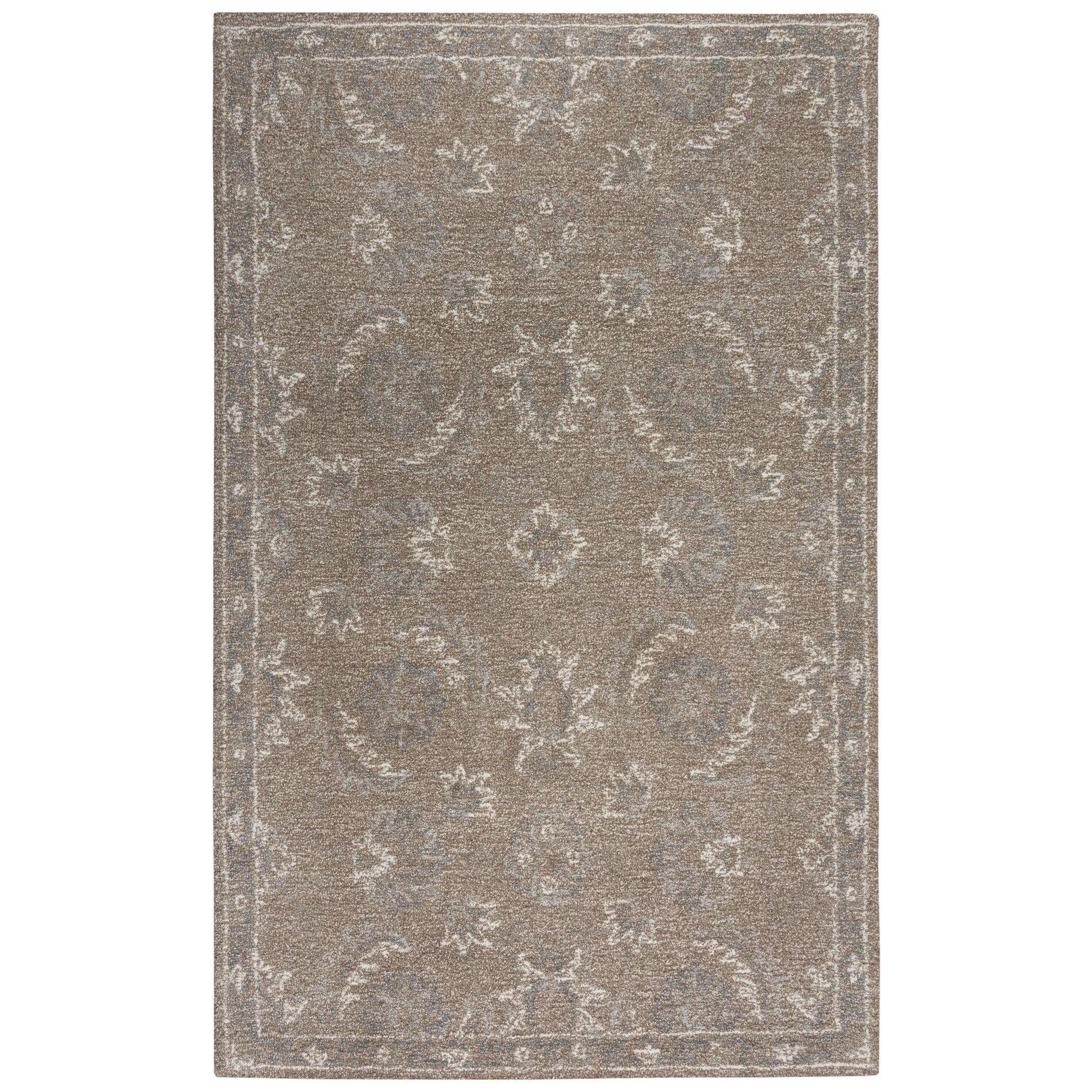 Handmade Tranquil Brown Wool 5' x 7' Tufted Area Rug