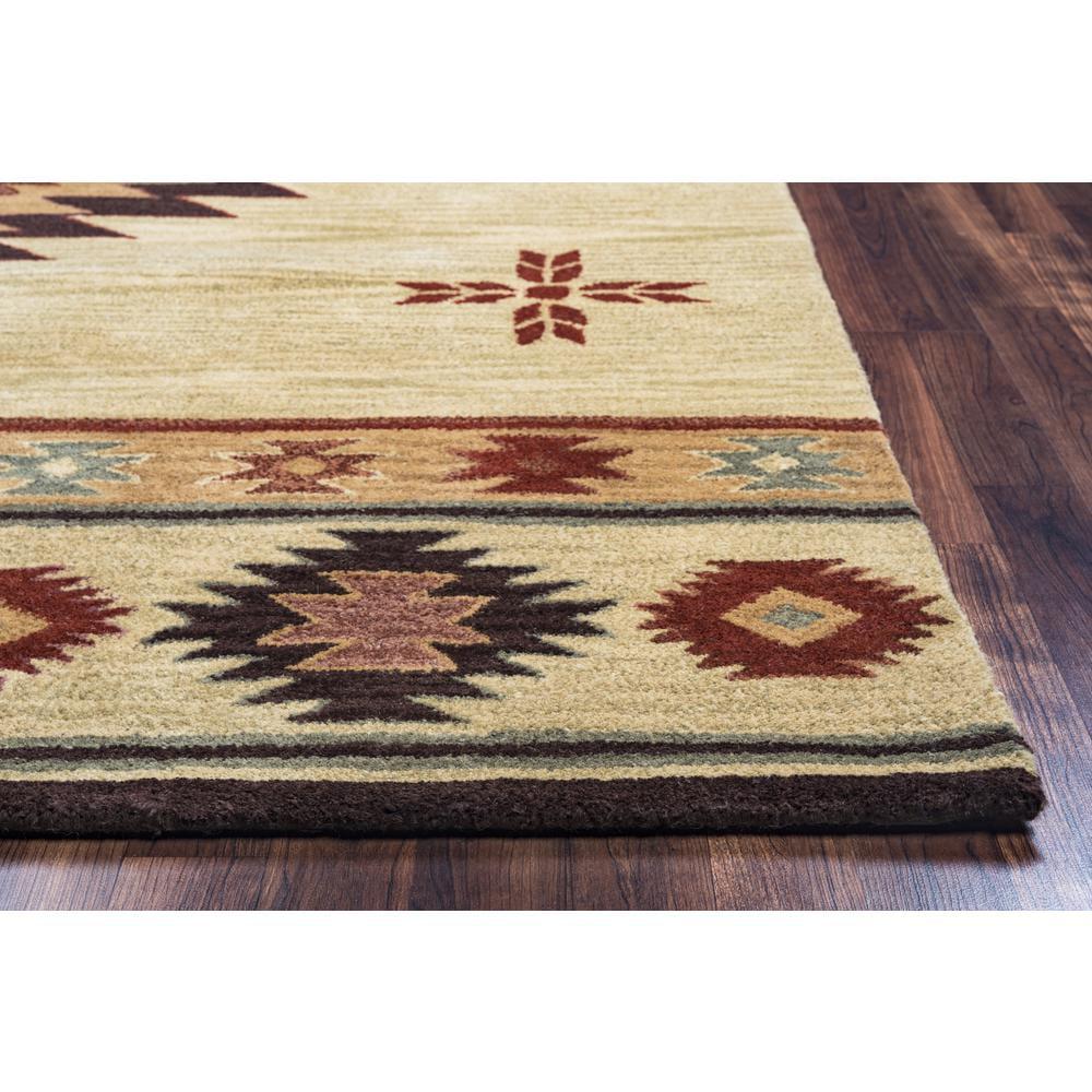 Alora Decor 8'x10' Ryder Southwest Rectangle Area Rug Khaki
