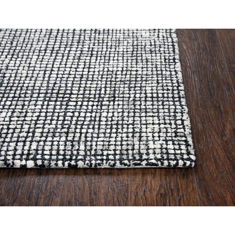 Alora Decor Storm 3' x 5' Tweed Black/Beige Hand-Tufted Area Rug