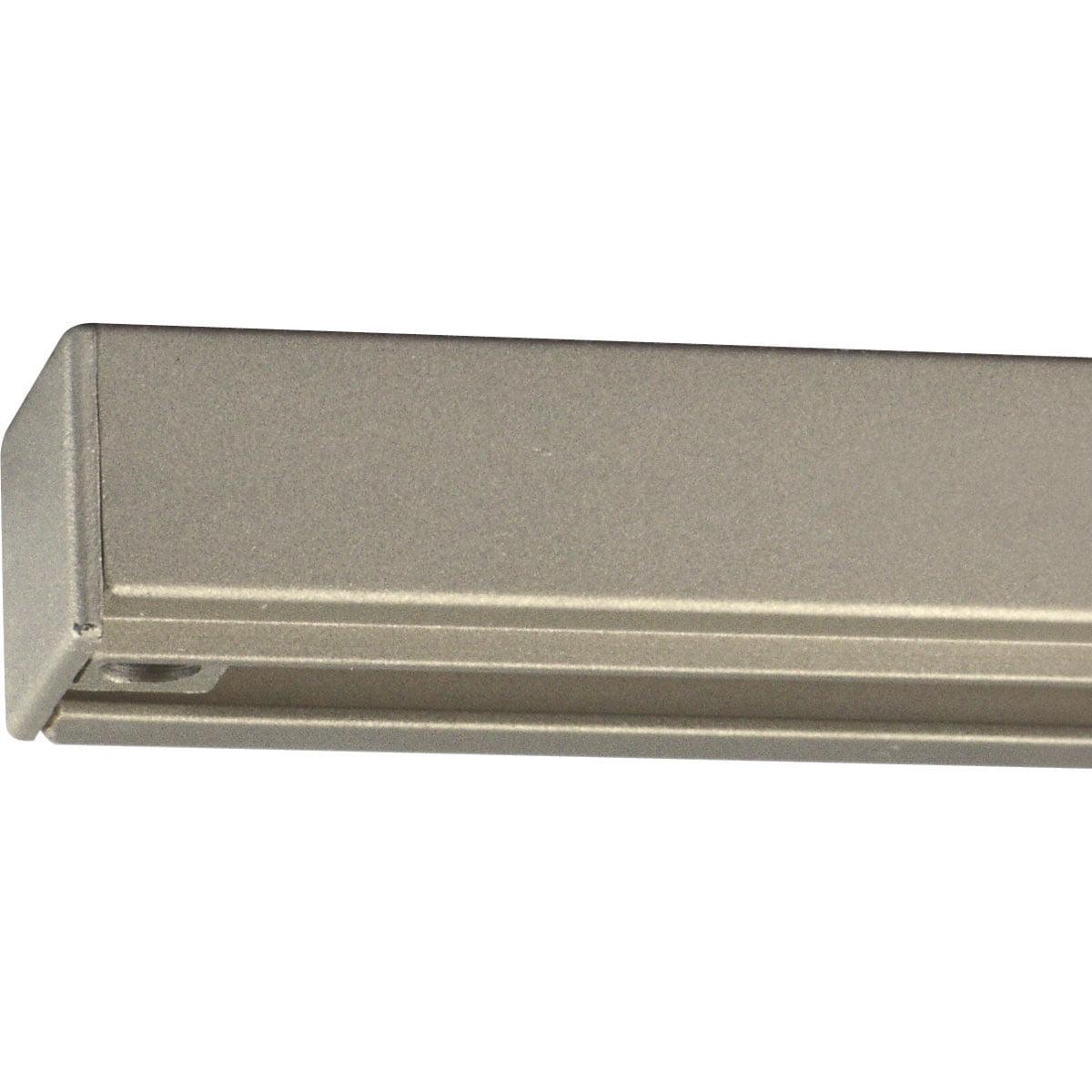 Brushed Nickel 8' Aluminum Track Light Section