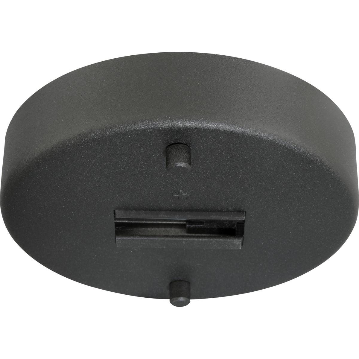 Black Aluminum Track Monopoint Canopy for Wall/Ceiling Mount