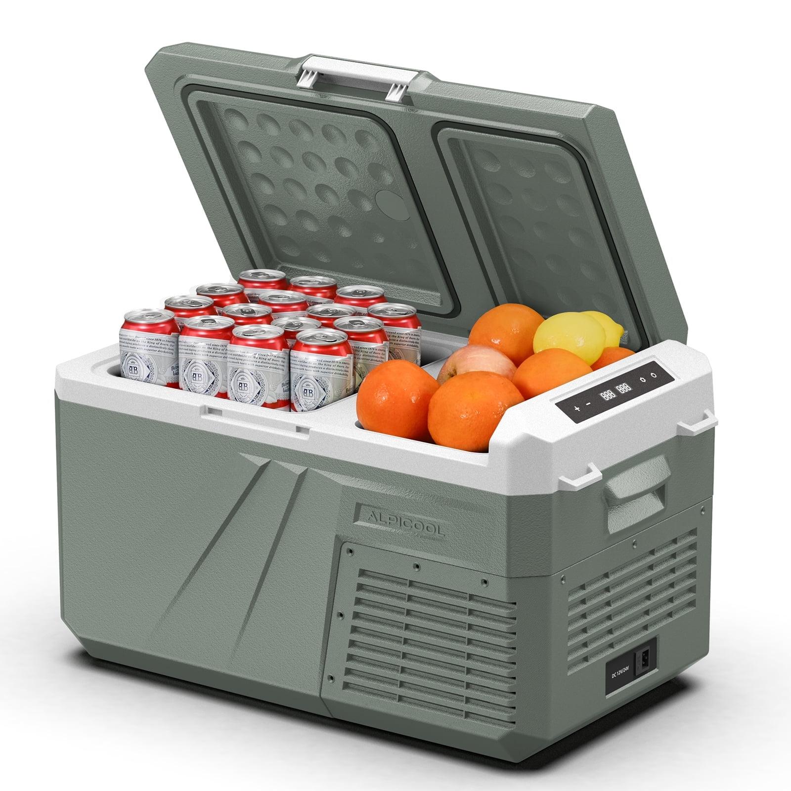 Alpicool 26 qt Dual Zone Gray Portable Car Refrigerator