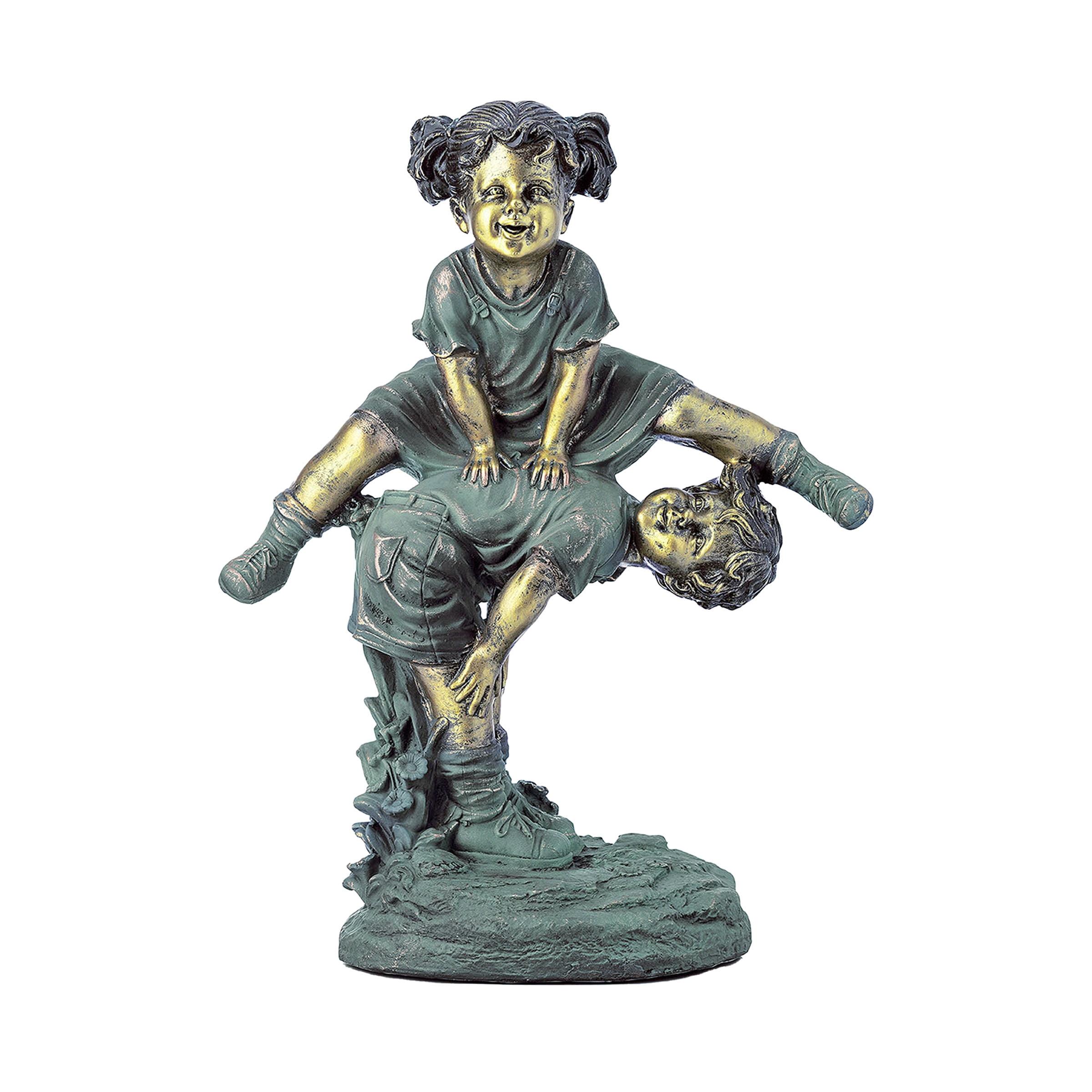 Alpine Corporation Niña Saltando sobre la Estatua Del Niño