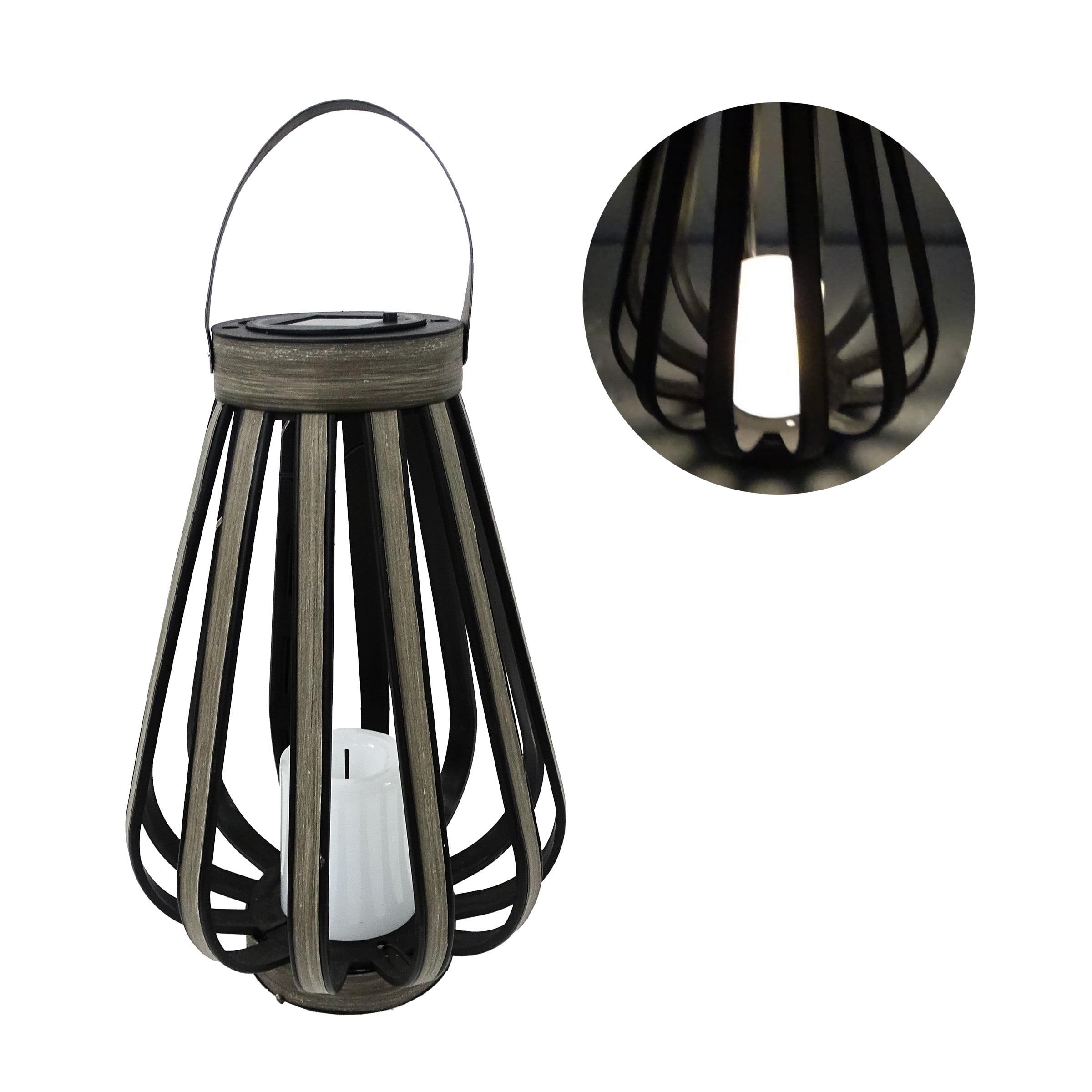 Alpine Solar Decorative Plastic Lantern w/ LED Light