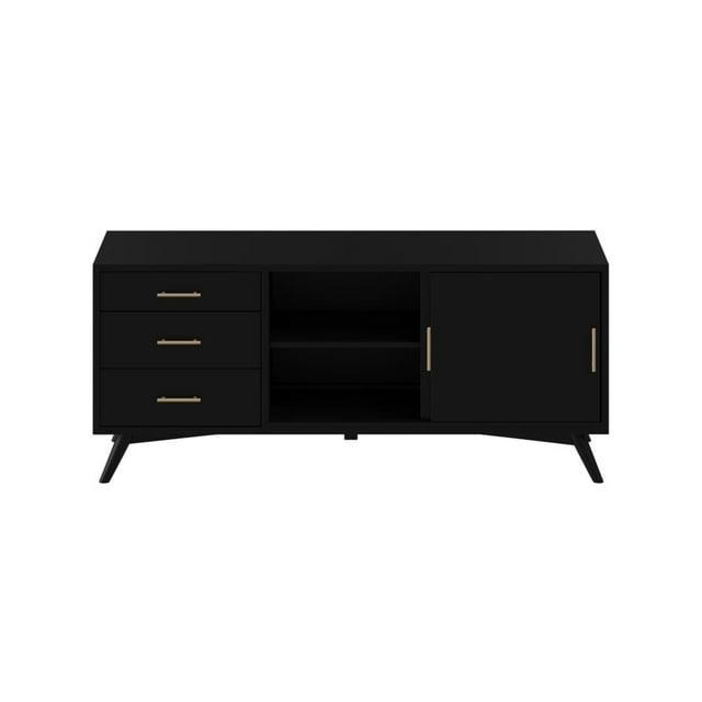 Alpine Furniture Flynn Large TV Console, Black