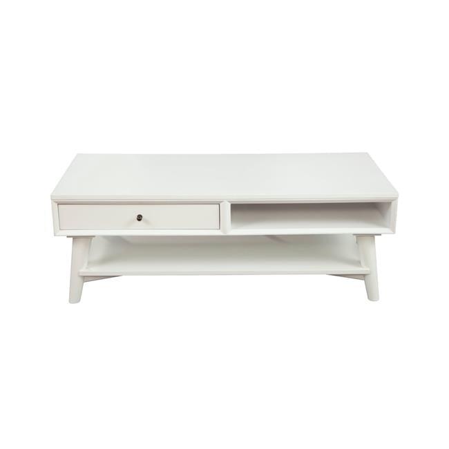 Alpine Furniture Flynn Coffee Table, White