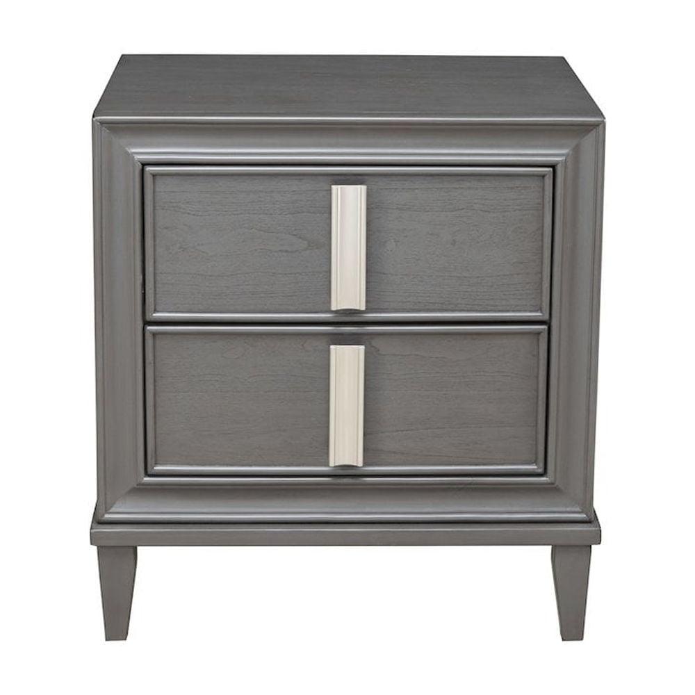 Alpine Furniture Lorraine Nightstand, Grey