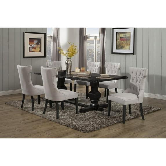 Alpine Furniture Manchester Wood Dining Table in Vintage Black