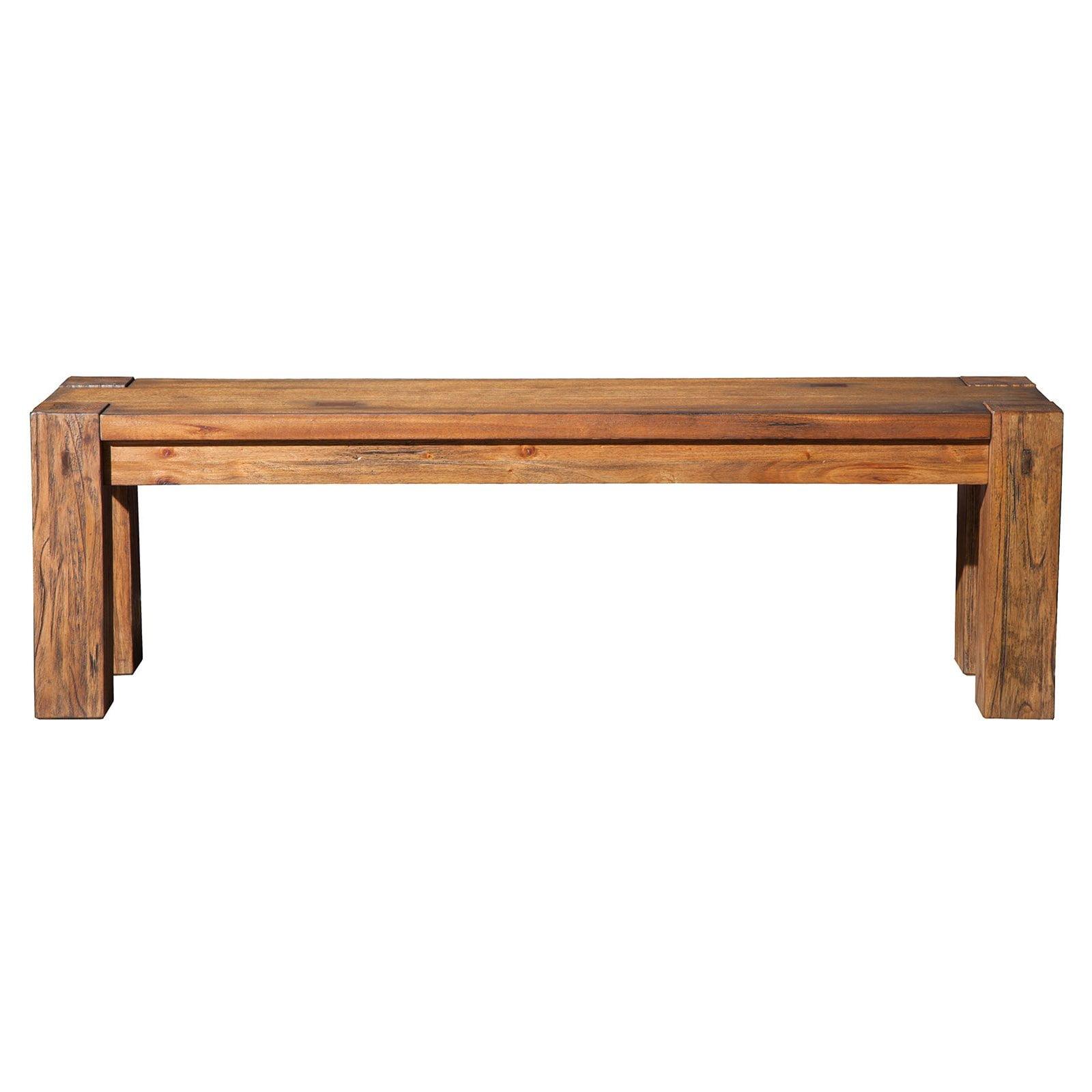 Alpine Furniture Shasta Wood Bench in Salvaged Natural (Brown)