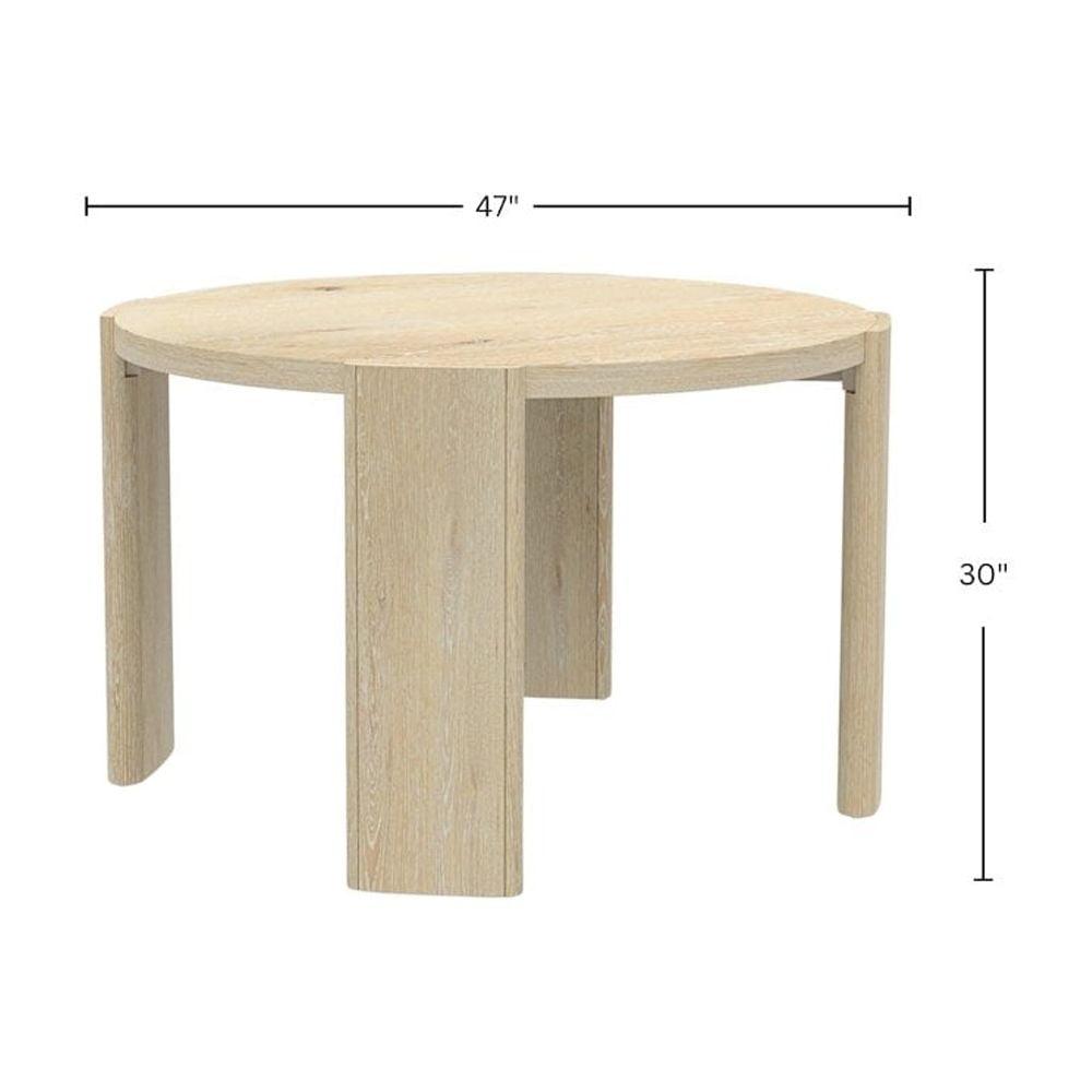 Sloane Round Dining Table, Driftwood