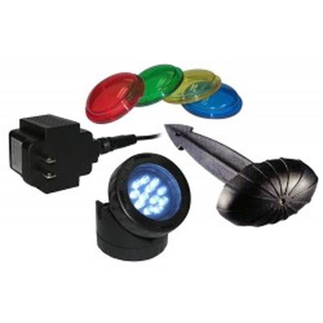 LED Submersible Light with Photocell & Transformer - Alpine Corporation: Weather-Resistant, Electric Powered Landscape Ground Spotlight