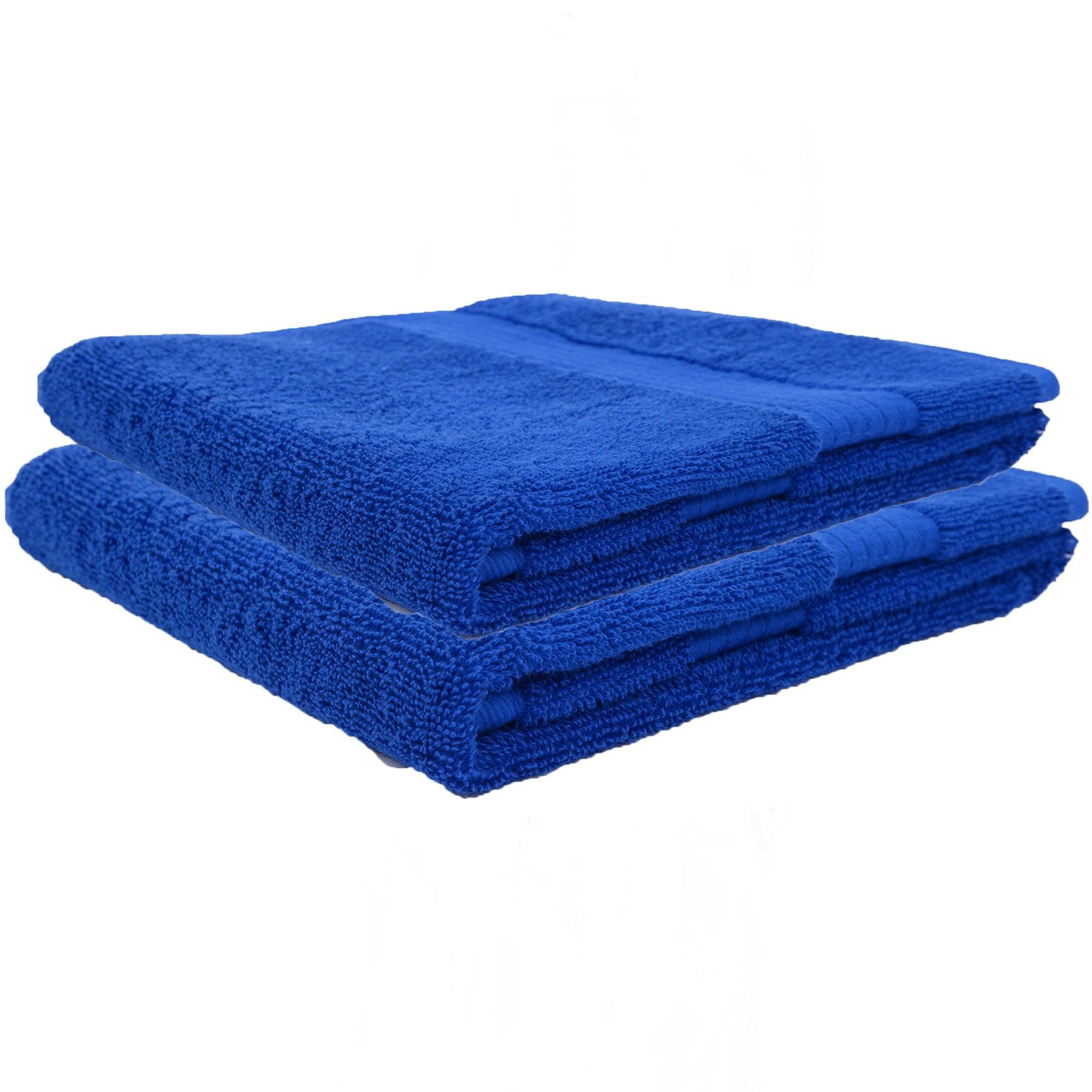 Royal Blue Oversized Cotton Face Towel Set