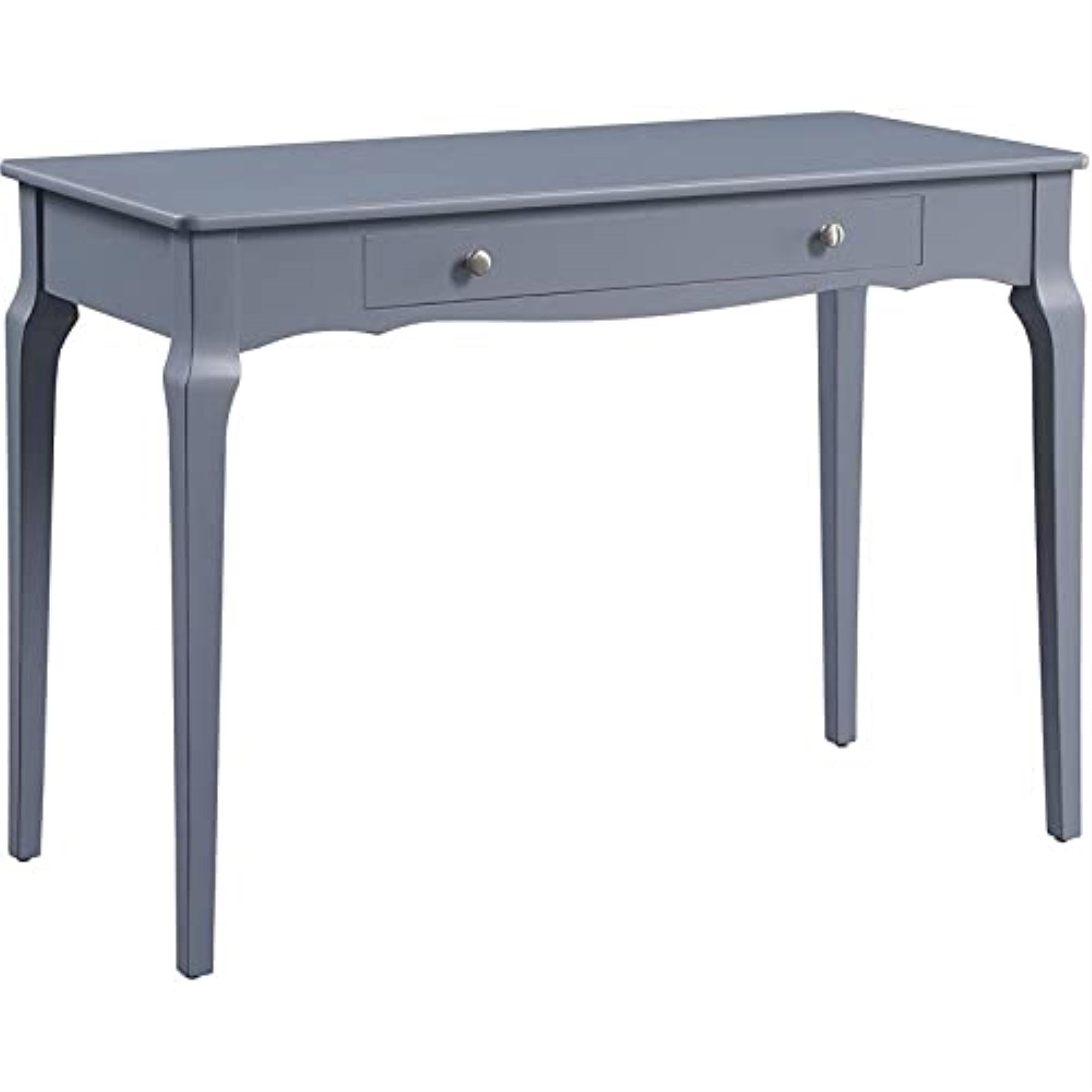 Elegant Gray 42" Wooden Console Table with Storage Drawer