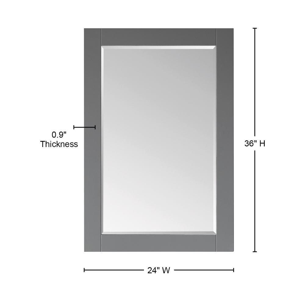 Ivy Wood Flat Wall Mirror