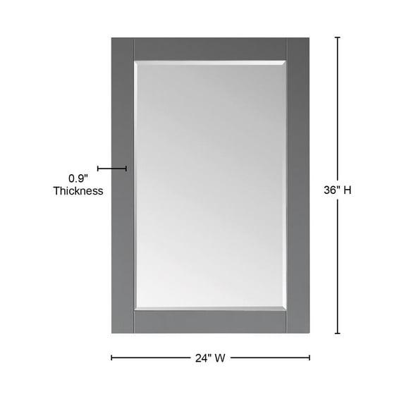 Ivy Wood Flat Wall Mirror