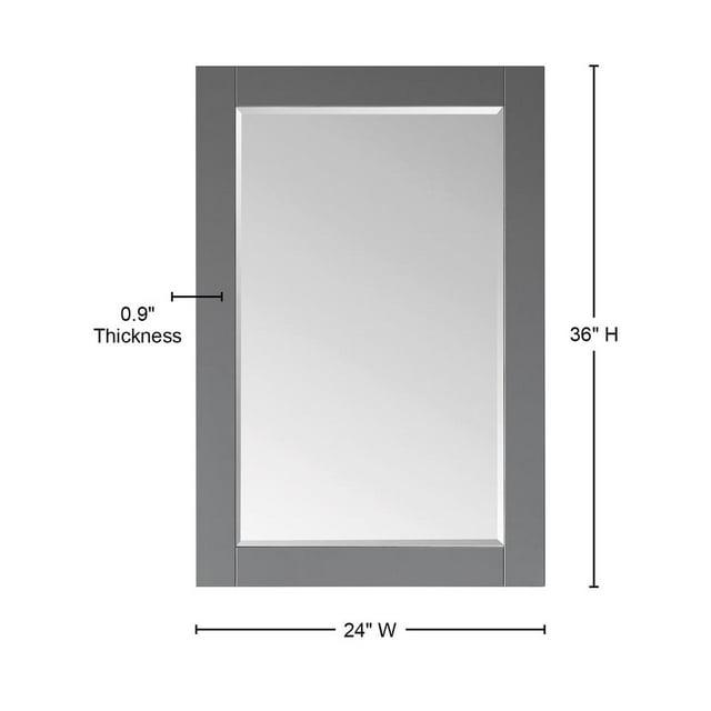 Ivy Wood Flat Wall Mirror