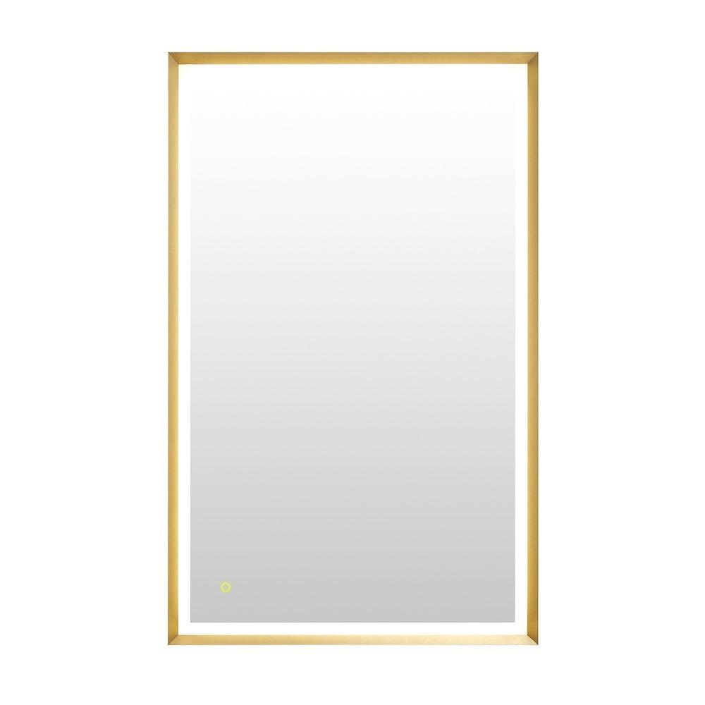 Apollo Anti-Fog Dimmable Bathroom/Vanity LED Lighted Wall Mirror in Aluminum