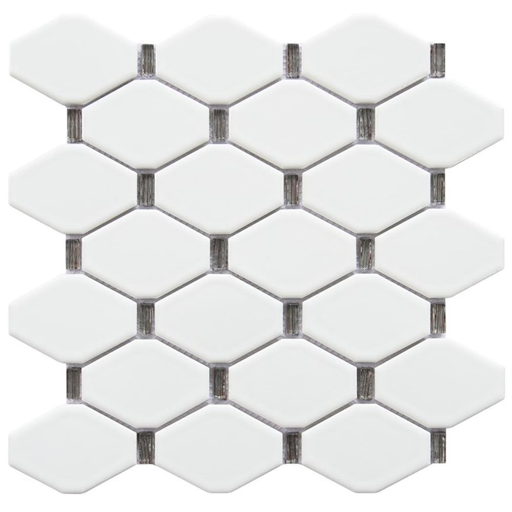 Badajoz 2" x 3" Glass Honeycomb Mosaic Tile