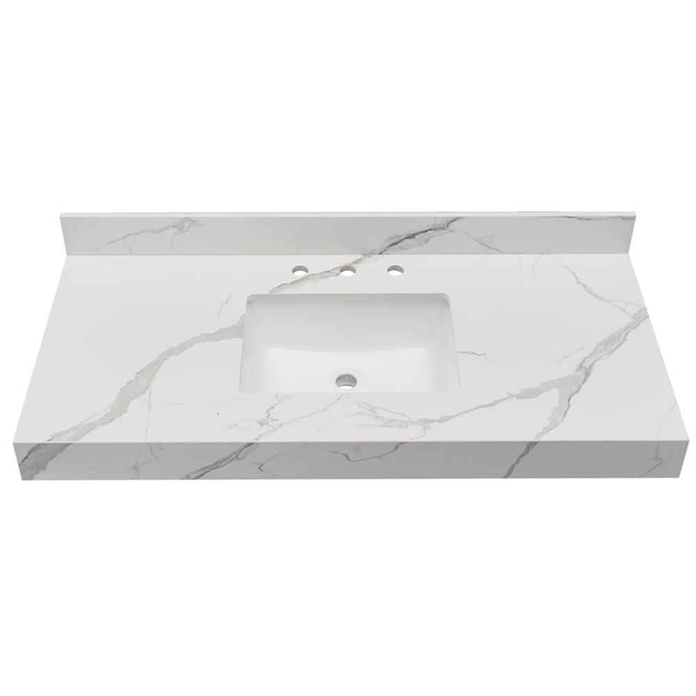 Marseille 48'' Composite Single Bathroom Vanity Top with Sink