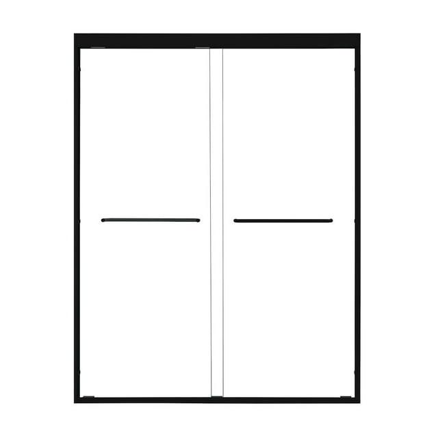 Ennis 60" W x 76" H By Pass Framed Shower Door with Clear Glass