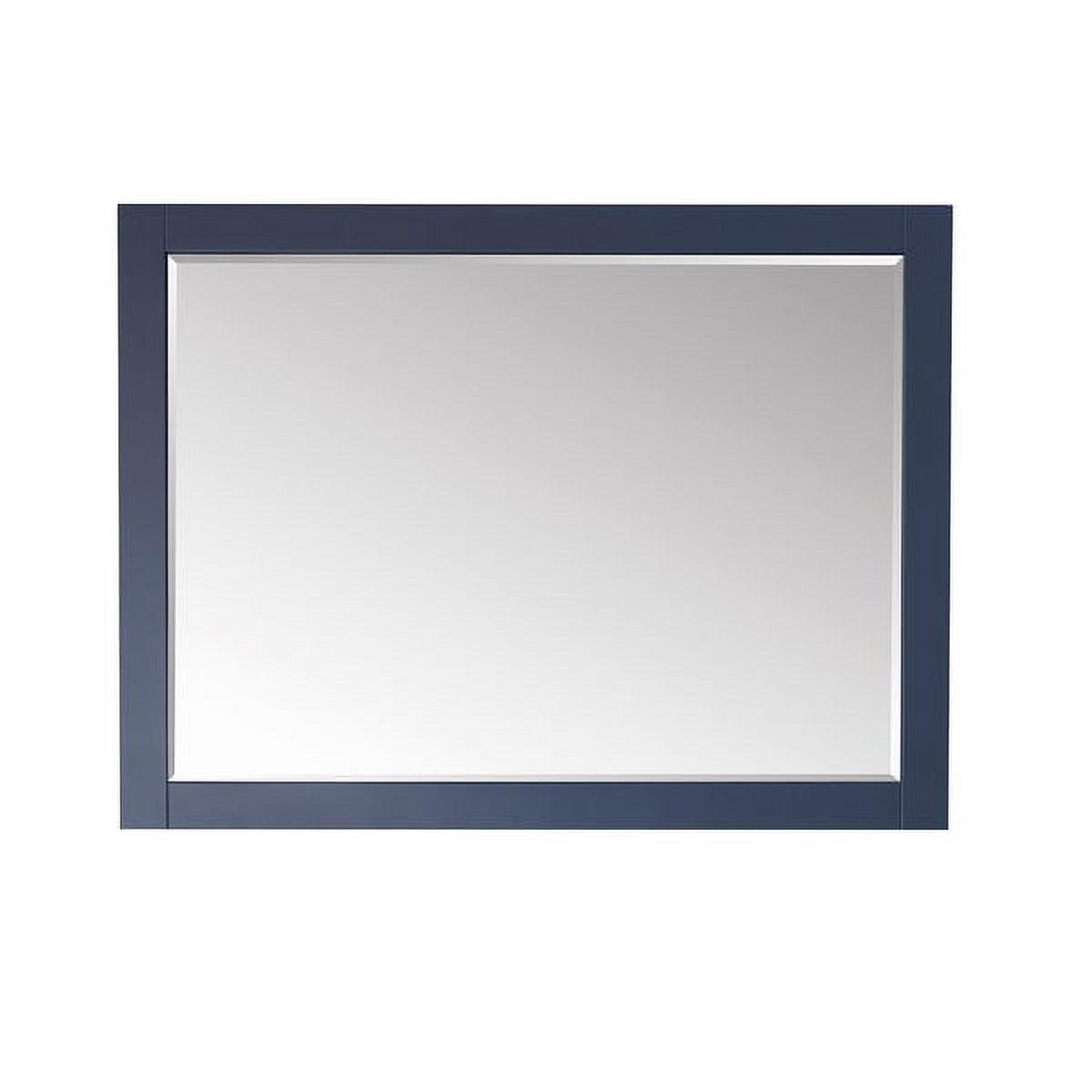 Altair Design Ivy 48" Rectangular Bathroom Wood Framed Wall Mirror in Royal Blue