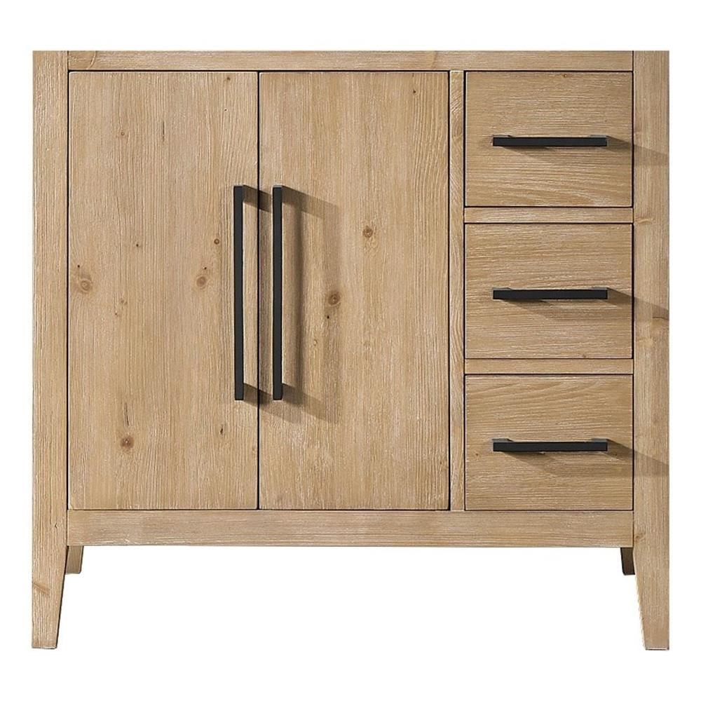 Laurel 35.2" Weathered Fir Single Bathroom Vanity Base