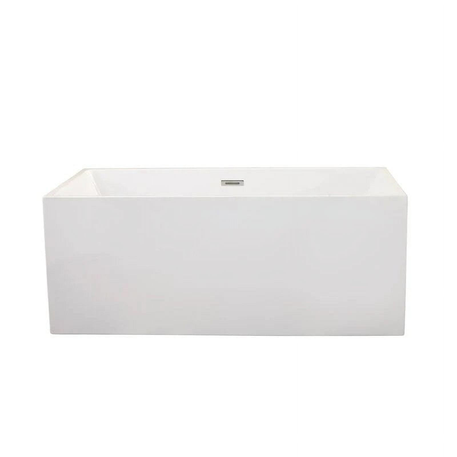 Persephone 59.1'' x 29.5'' Freestanding Soaking Acrylic Bathtub