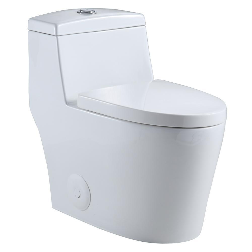 Altair Savona 1.6 Gallons GPF Elongated Comfort Height Floor Mounted One-Piece Toilet (Seat Included)