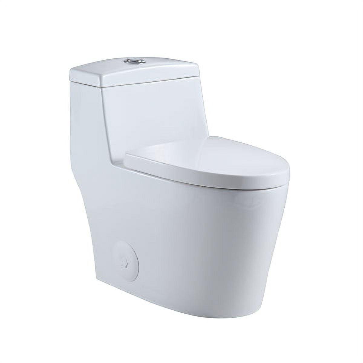 Altair Savona 1.6 Gallons GPF Elongated Comfort Height Floor Mounted One-Piece Toilet (Seat Included)