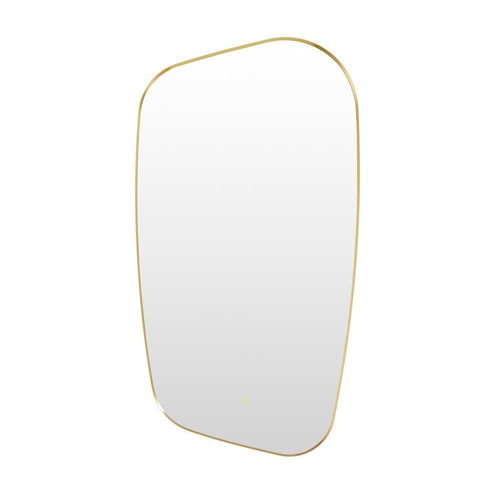 Florian 26" x 48" Gold Rectangular LED Vanity Mirror