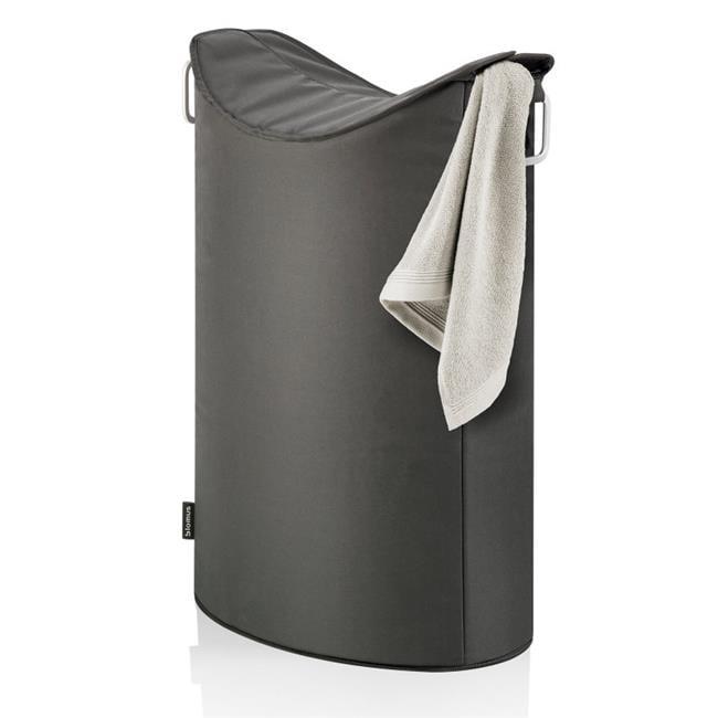 Frisco Anthrocite Collapsible Laundry Hamper with Overlapping Lid