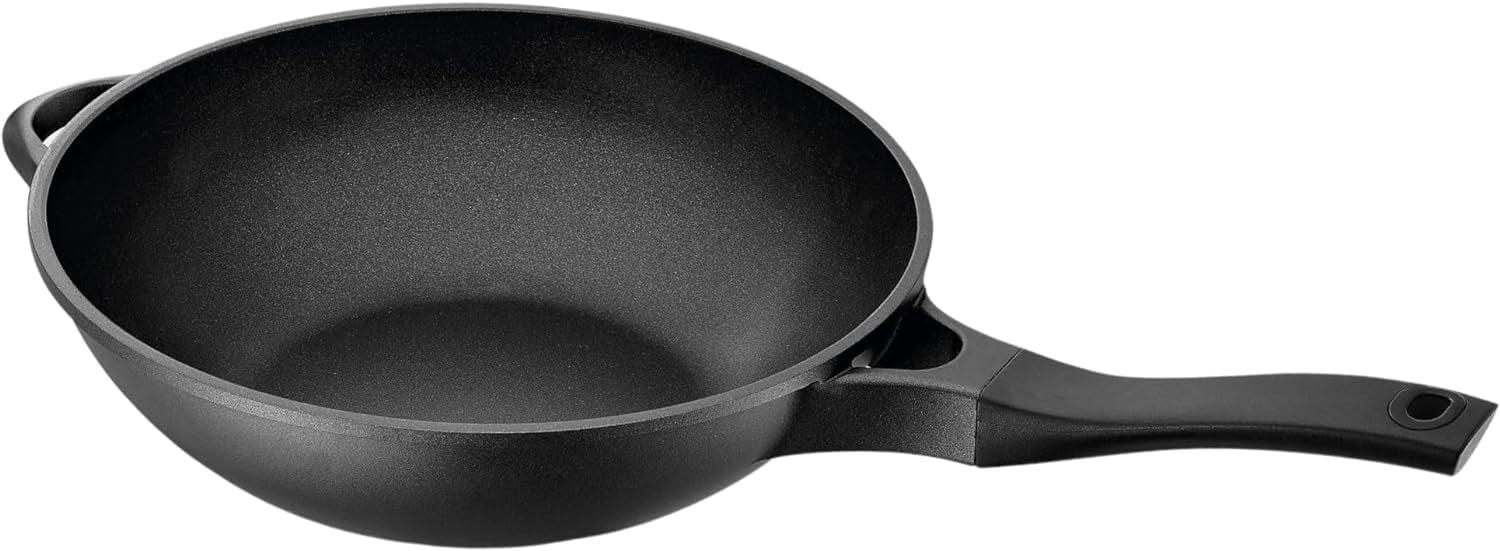 Alva Energy 12" Black Nonstick Cast Aluminum Wok Pan