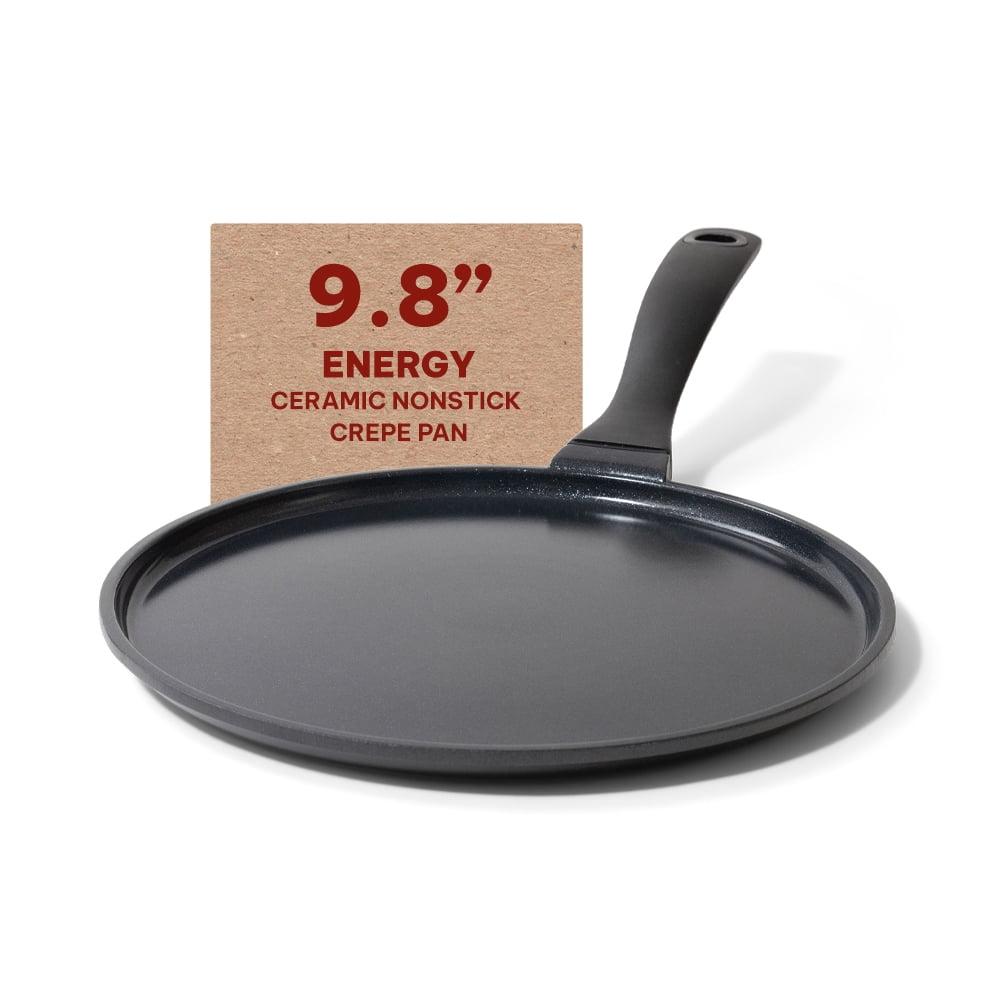 Alva Energy Ceramic Nonstick Crepe Pan Griddle Skillet Induction Non Toxic Cookware PFAS, PFOA & PFTE Free, Pancake Pan, Egg Pan, Omelet Pan, Induction Safe