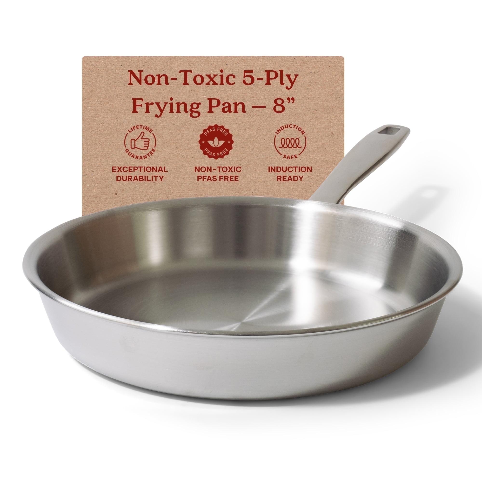 Alva Alva Maestro Premium 5-Ply Stainless Steel Frying Pan - Polished Stainless Steel