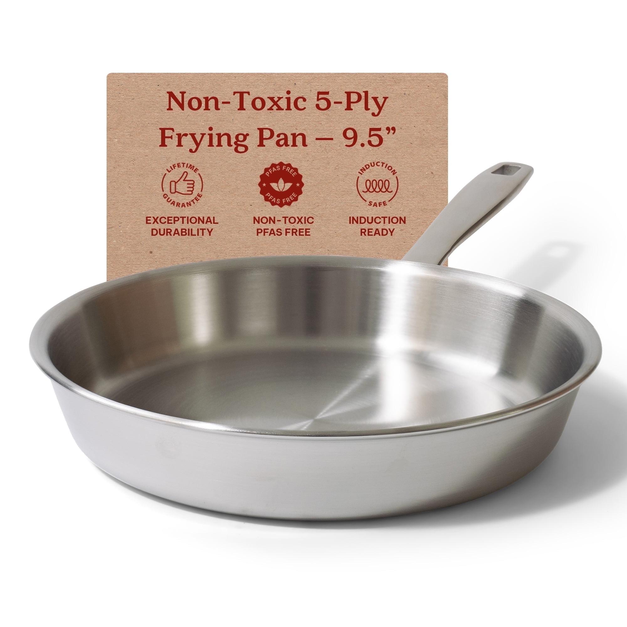 Alva Alva Maestro Premium 5-Ply Stainless Steel Frying Pan - Polished Stainless Steel