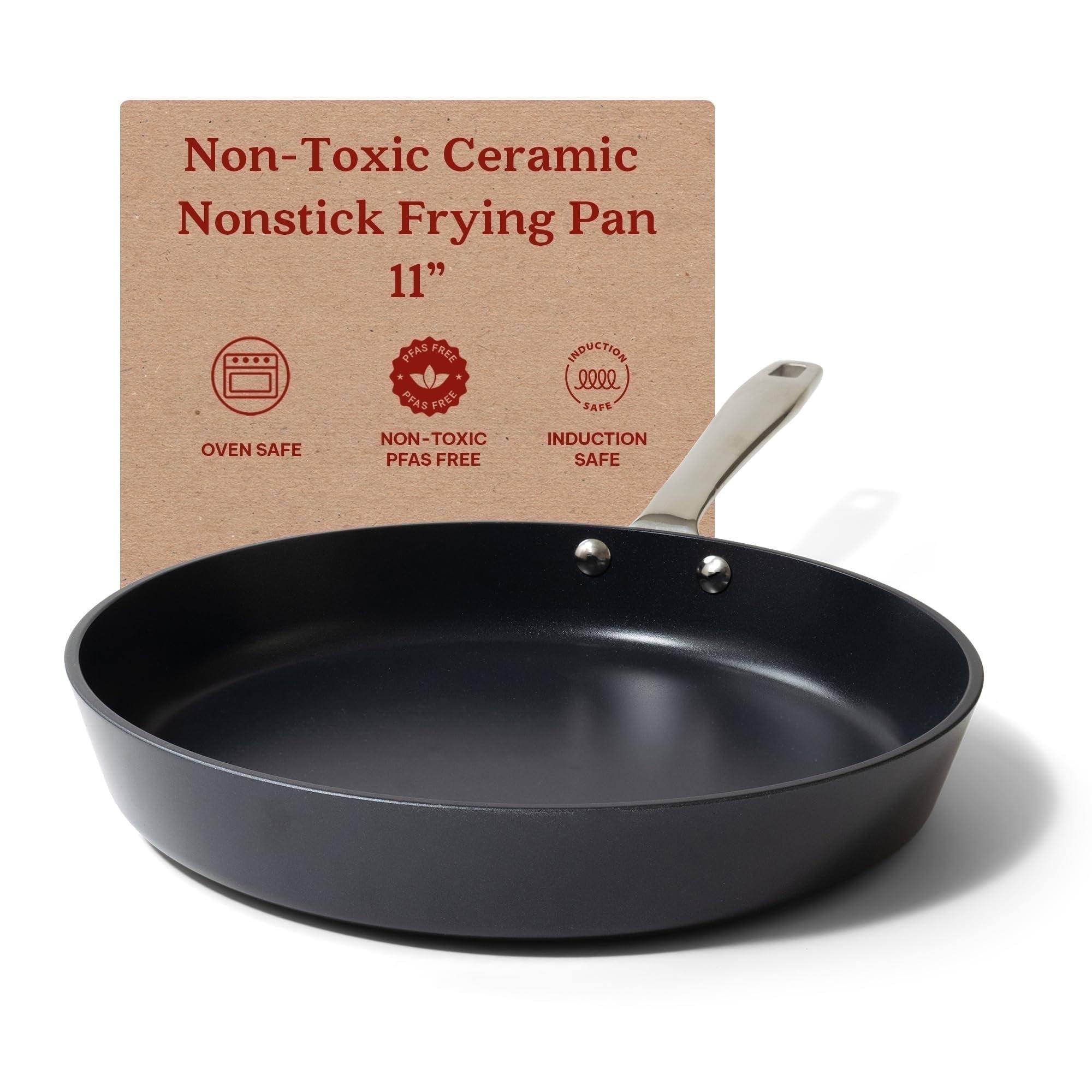 Alva Maestro Ceramic Nonstick Frying Pan Skillet Non Toxic Omelette Pan Kitchen Cookware PFAS, PFOA & PFTE Free, for Cooking Pan Set, Induction Safe, Add to Your Pots and Pans Set Cookware