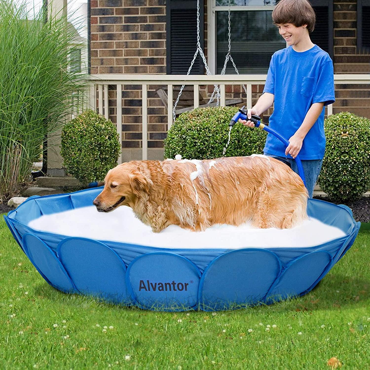 Alvantor Pet Swimming Pool Bathing Tub Portable XL