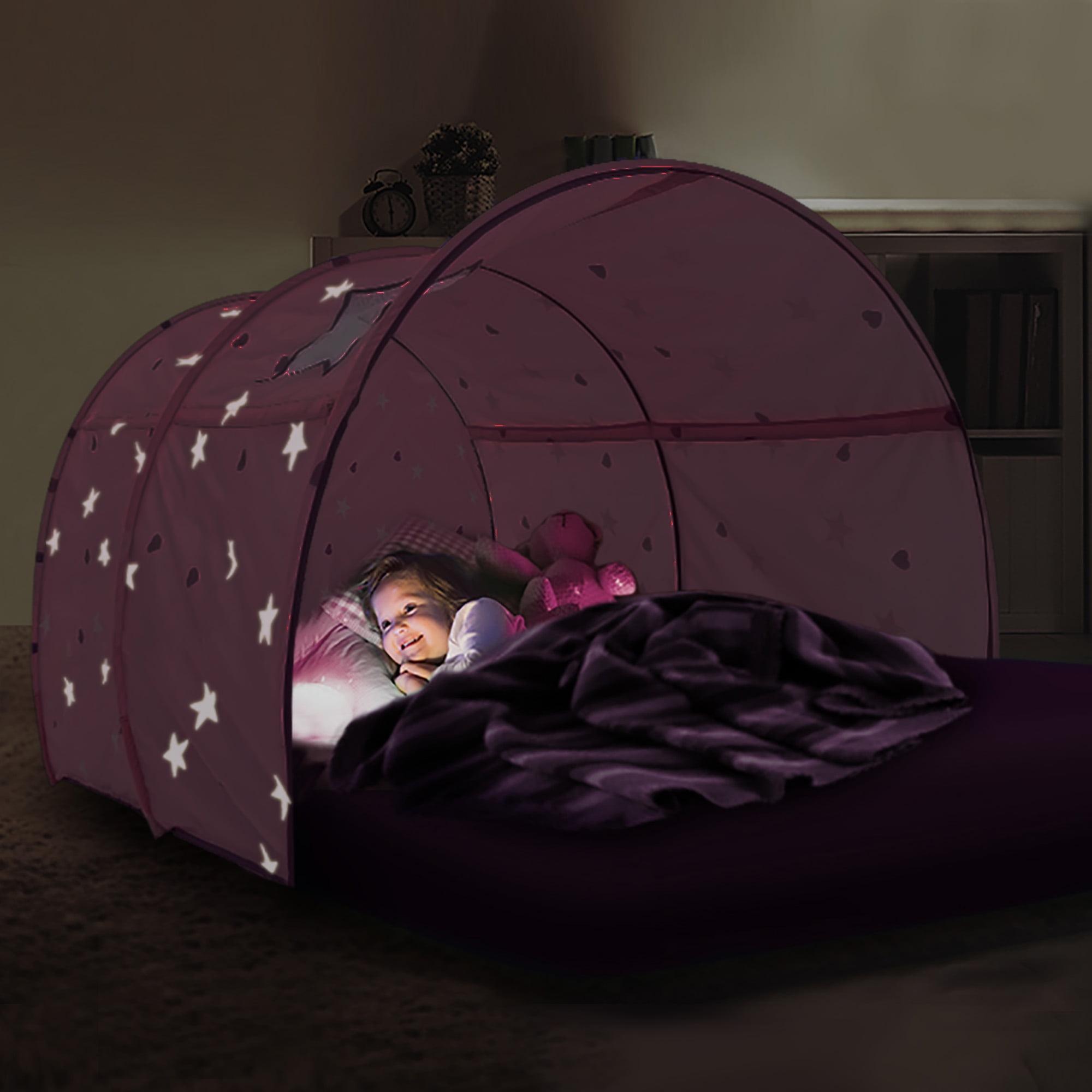 Alvantor Kids Up Bed Tent Playhouse Bed Canopy, Twin, Glow-in-the-dark Printing