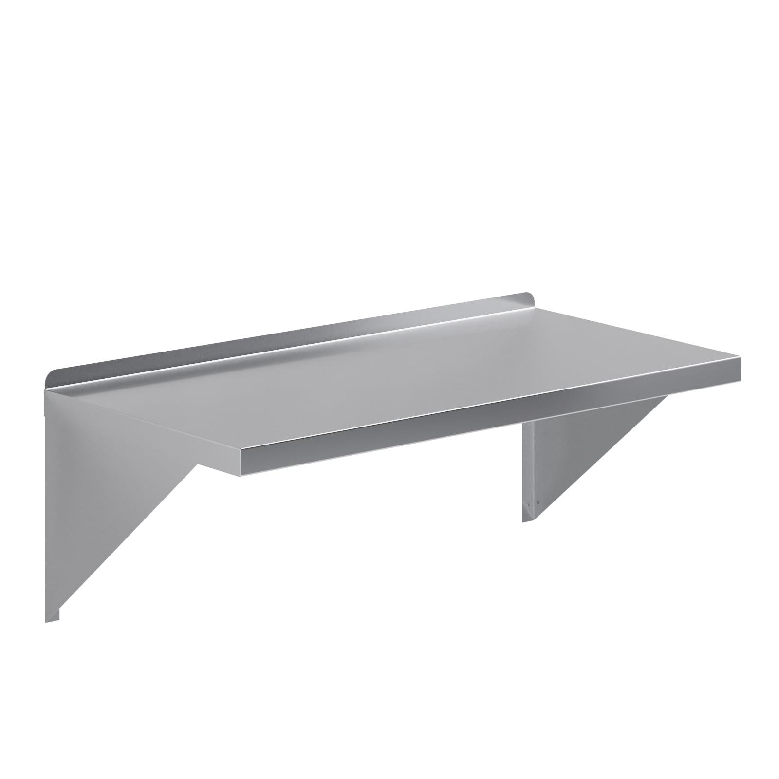 AmGood 18 in. x 36 in. Stainless Steel Wall Shelf | NSF Certified | Appliance & Equipment Metal Shelving | Kitchen, Restaurant, Garage, Laundry, Utility Room