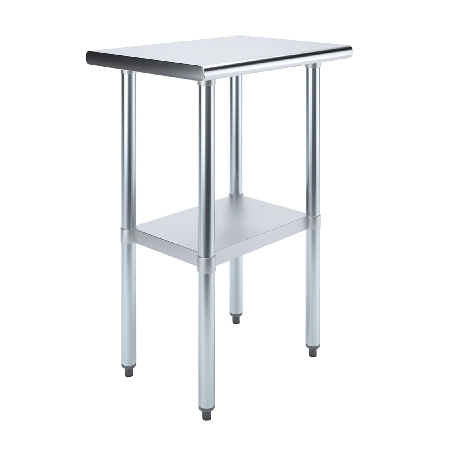 Stainless Steel Table with Undershelf. Metal Prep Table. NSF.