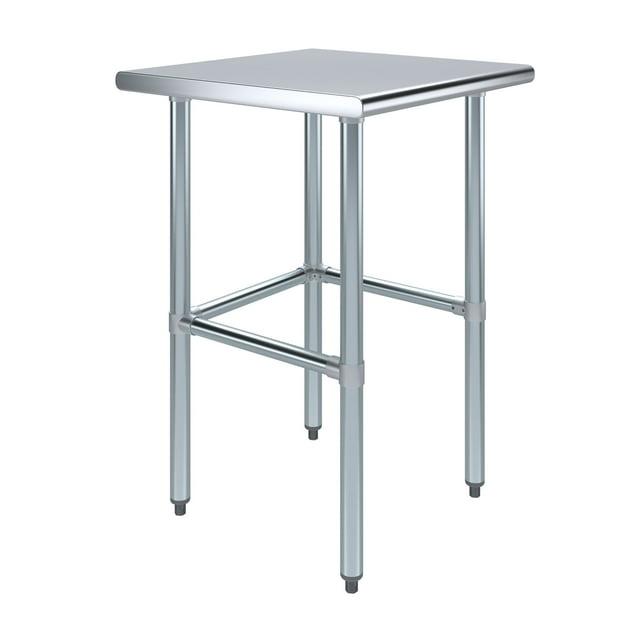 Amgood Stainless Steel Open Base Work Table